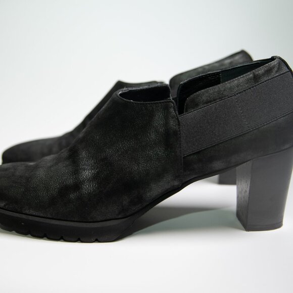 Amalfi metallic black suede US 11 heel - Picture 4 of 13